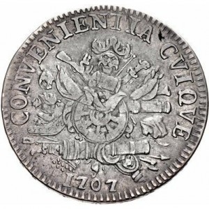 Реверс монеты Мантуя, 1 скудо, 1703-1707