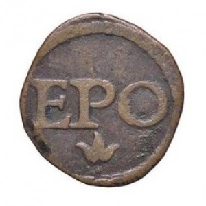 Реверс монеты Мантуя, 1 кваттрино, 1478