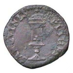 Реверс монеты Мантуя, 1 кваттрино, 1540