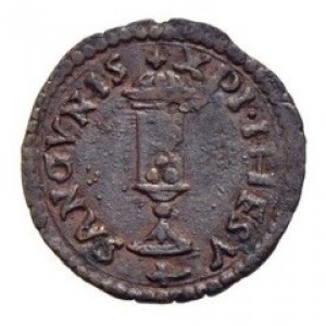 Реверс монеты Мантуя, 1 кваттрино, 1550