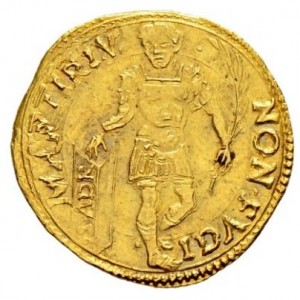 Реверс монеты Мантуя, ½ скудо, 1550