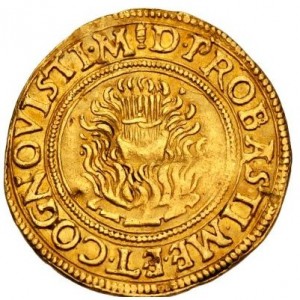 Реверс монеты Мантуя, 1 дукат, 1484