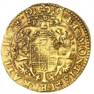 Реверс монеты Мантуя, 1 доппия, 1587