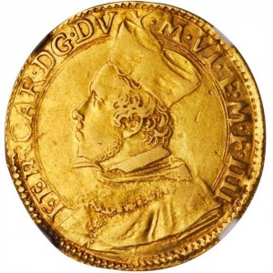 Аверс монеты Мантуя, 1 доппия, 1613-1616