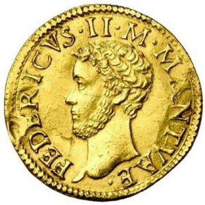 Аверс монеты Мантуя, 2 дуката, 1523