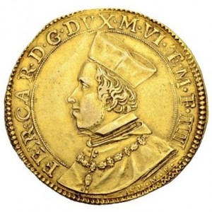 Аверс монеты Мантуя, 2 доппии, 1613-1616