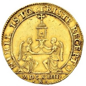 Реверс монеты Мантуя, 2 доппии, 1613-1616