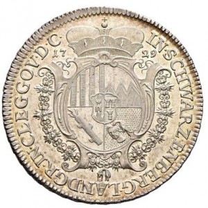 Реверс монеты Княжество Шварценберг, 1 талер, 1729