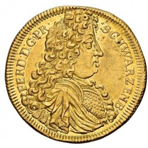Аверс монеты Княжество Шварценберг, 1 дукат, 1693-1695