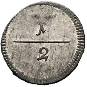 Реверс монеты Герцогство Вюртемберг, ½ крейцера, 1794