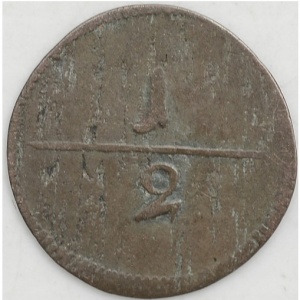 Реверс монеты Герцогство Вюртемберг, ½ крейцера, 1798