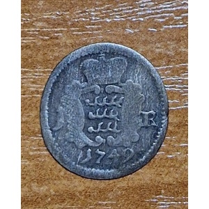 Реверс монеты Герцогство Вюртемберг, 1 крейцер, 1746-1758