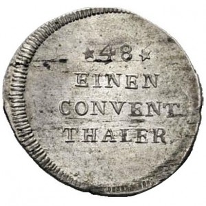 Реверс монеты Герцогство Вюртемберг, 1/48 талера, 1794