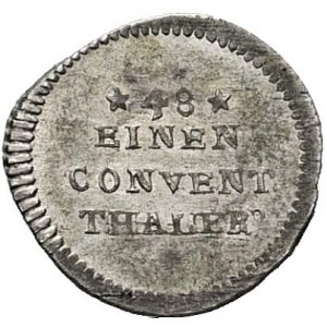 Реверс монеты Герцогство Вюртемберг, 1/48 талера, 1796