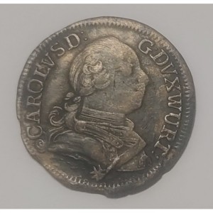 Аверс монеты Герцогство Вюртемберг, 3 крейцера, 1758