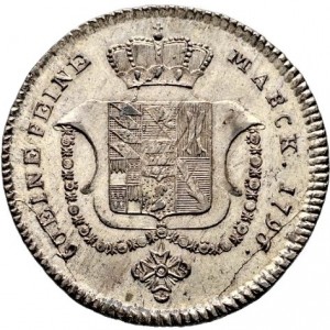 Реверс монеты Герцогство Вюртемберг, 20 крейцеров, 1796