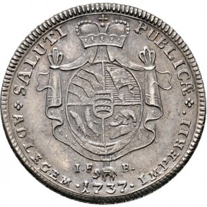 Реверс монеты Герцогство Вюртемберг, ½ талера, 1737