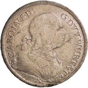 Аверс монеты Герцогство Вюртемберг, ⅔ талера, 1759