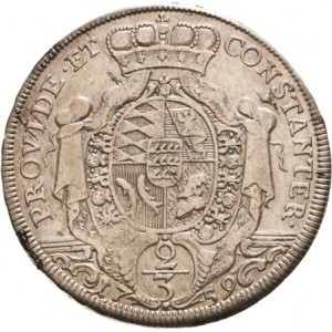 Реверс монеты Герцогство Вюртемберг, ⅔ талера, 1759