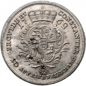Реверс монеты Герцогство Вюртемберг, 1 талер, 1762-1763