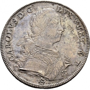 Аверс монеты Герцогство Вюртемберг, 1 талер, 1769-1776