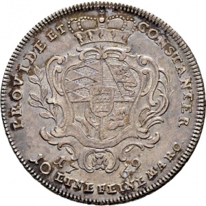 Реверс монеты Герцогство Вюртемберг, 1 талер, 1769-1776
