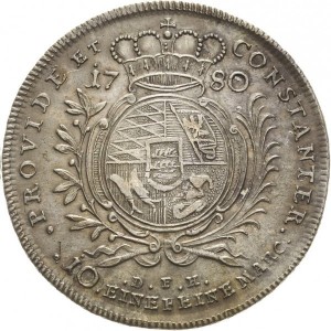 Реверс монеты Герцогство Вюртемберг, 1 талер, 1780