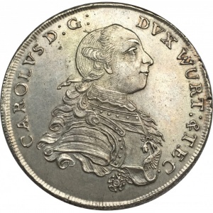 Аверс монеты Герцогство Вюртемберг, 1 талер, 1781