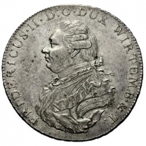 Аверс монеты Герцогство Вюртемберг, 1 талер, 1798