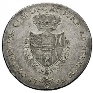 Реверс монеты Герцогство Вюртемберг, 1 талер, 1798