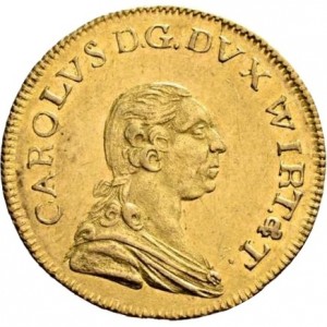 Аверс монеты Герцогство Вюртемберг, 1 дукат, 1790