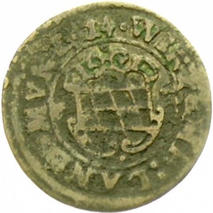 Аверс монеты Герцогство Вюртемберг, 1/14 талера, 1621, Монета без даты
