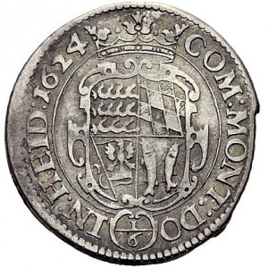 Реверс монеты Герцогство Вюртемберг, ⅙ талера, 1623-1624