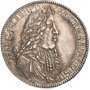 Аверс монеты Герцогство Вюртемберг, ½ талера, 1681