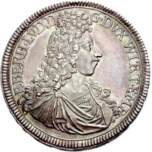 Аверс монеты Герцогство Вюртемберг, ½ талера, 1695