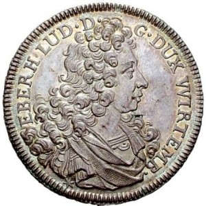 Аверс монеты Герцогство Вюртемберг, ½ талера, 1707