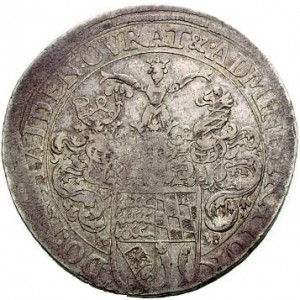 Реверс монеты Герцогство Вюртемберг, 1 талер, 1628, Людвиг Фридрих