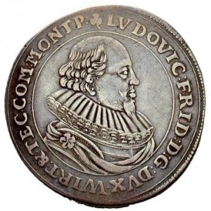 Аверс монеты Герцогство Вюртемберг, 1 талер, 1629