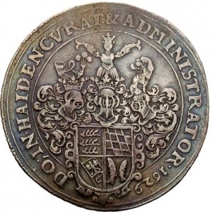 Реверс монеты Герцогство Вюртемберг, 1 талер, 1629
