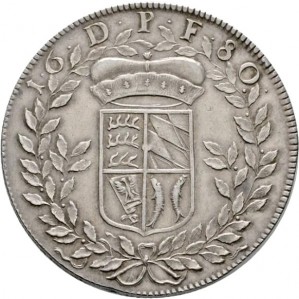 Реверс монеты Герцогство Вюртемберг, 1 талер, 1680