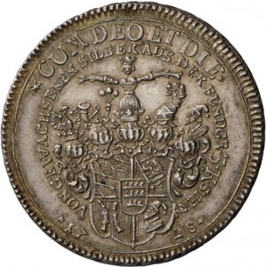 Реверс монеты Герцогство Вюртемберг, 1 талер, 1728