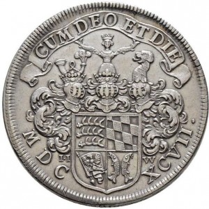 Реверс монеты Герцогство Вюртемберг, 2 талера, 1697