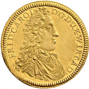 Аверс монеты Герцогство Вюртемберг, 1 дукат, 1681-1688