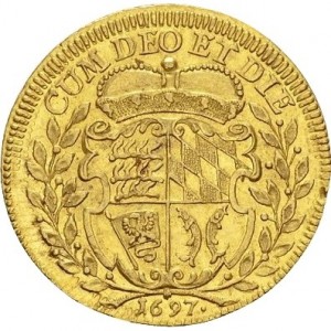 Реверс монеты Герцогство Вюртемберг, 1 дукат, 1697