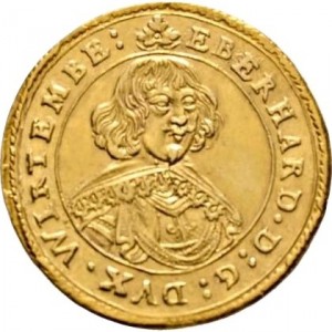 Аверс монеты Герцогство Вюртемберг, 2 дуката, 1640-1651