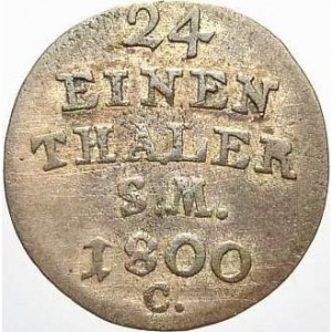 Реверс монеты Город Эрфурт, 1/24 талера, 1800