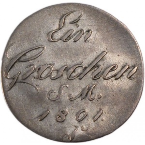 Реверс монеты Город Эрфурт, 1 грош, 1801