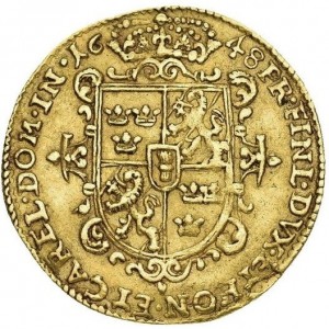 Реверс монеты Город Эрфурт, 1 дукат, 1645-1648