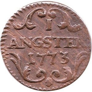 Реверс монеты Город Люцерн, 1 ангстер, 1773