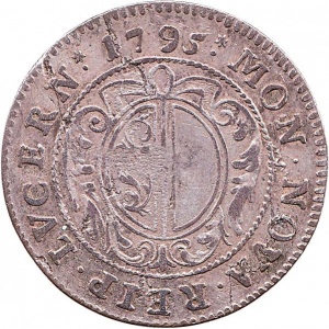 Аверс монеты Город Люцерн, ½ батцена, 1795-1796